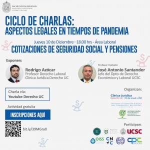 AFICHE CHARLA 1 - COTIZACIONES DE SEGURIDAD SOCIAL Y PENSIONES
